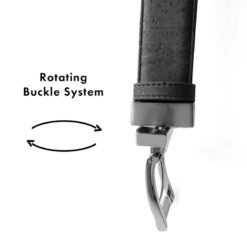 Alternative view of Cinturón de corcho negro-marrón reversible